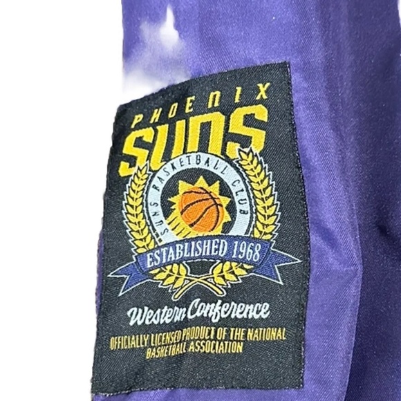 NWT NBA Phoenix Suns Purple Bomber STARTER Style Conference King Jacket Men's XL - Picture 4 of 5
